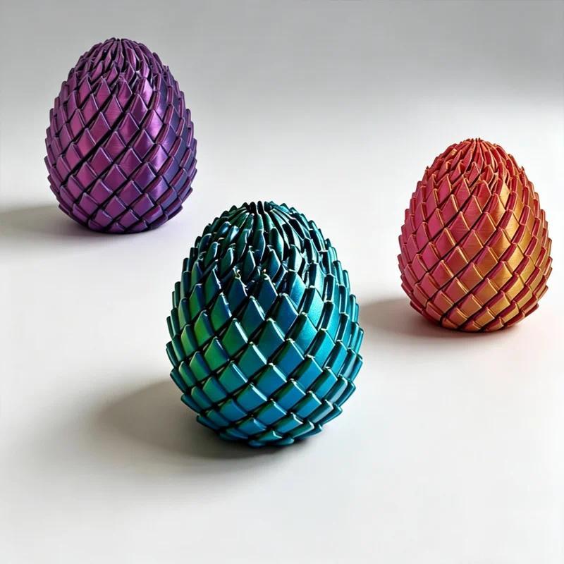 3D Printed Twisted Dragon Egg Spiral Stress Relief Sensory Kids Adults Christmas Birthday Party Gift