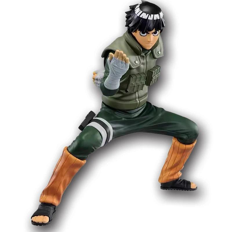 Figur Anime Naruto 16cm Rock Lee Hyuuga Hinata Roubu Double Lion Fist, Figur Aksi Pertarungan, Kolek