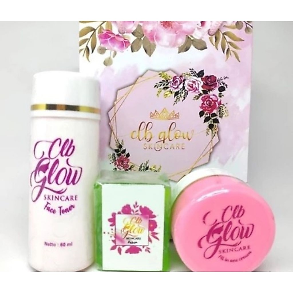 [ BISA COD ] CLB GLOW  SKINCARE ORIGINAL PAKET WAJAH