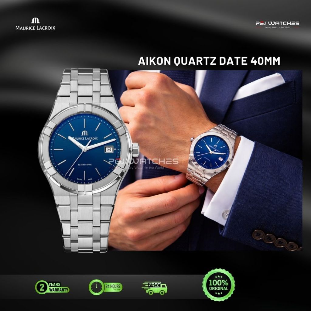 MAURICE LACROIX Aikon Date 40mm - AI1108-SS002-430-1