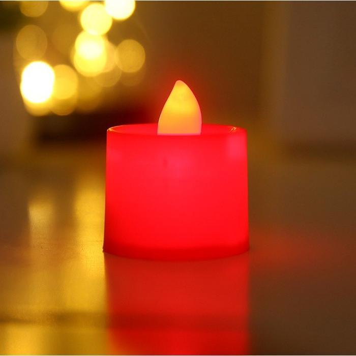 LAMPU LILIN LED / LILIN ELEKTRIK / Lampu Lilin Led Berubah Warna - Merah