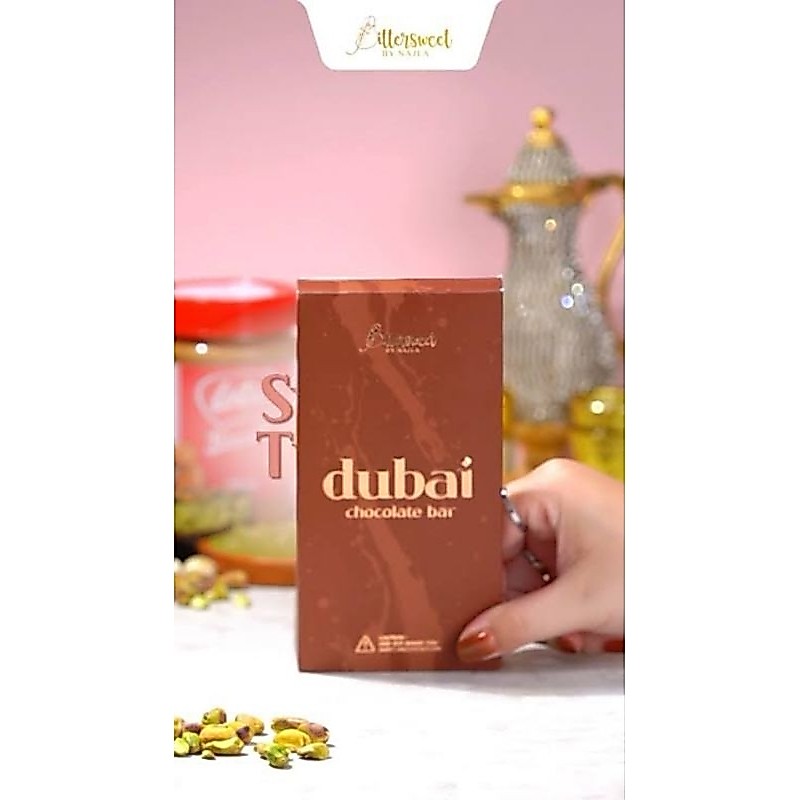 Coklat Dubai Bitter Sweet by Najla / Cokelat / Bitterswet By Najla / Pistachio / Pistacio / Coklat D
