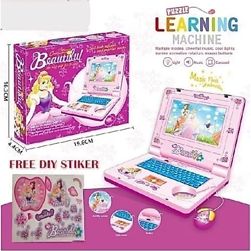 Mainan Laptop Anak Mainan Edukasi  Notebook Anak-anak/Versi Bahasa Lnggris Dari Lampu Notebook Simul