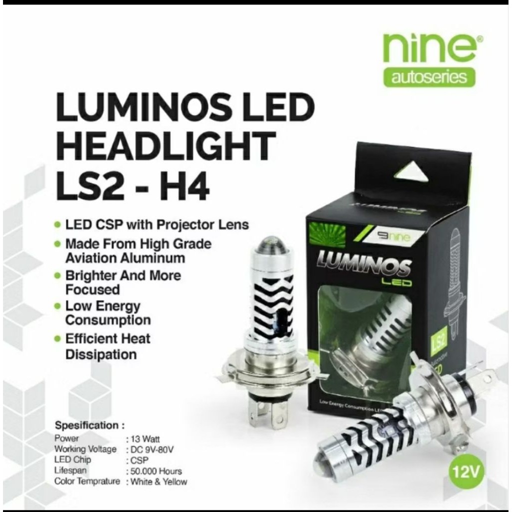 DOP LED LUMINOS NINE LS2 H4 LASER