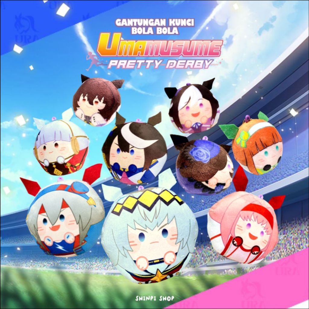 Hampers Gantungan Bola Boneka Uma Musume Anime Game Wibu Cosplayer CUSTOM REQUEST
