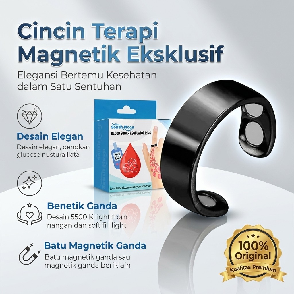 Promo Besar Cincin SugarBalance Cincin Pengontrol Gula Darah Perawatan Tubuh Terapi Magnetik Alami T