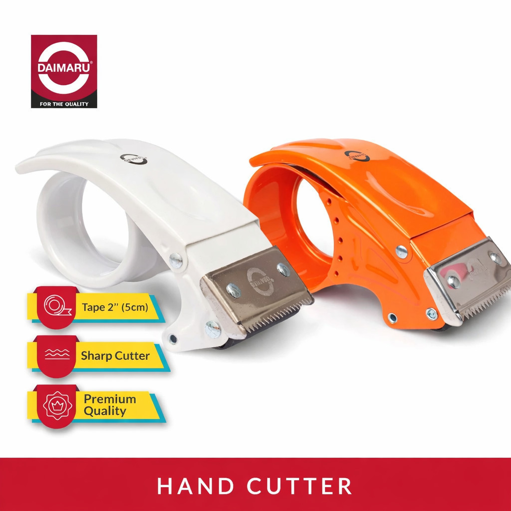 Daimaru Tape Dispenser Besi Alat Pemotong Lakban 48mm x 50mm Anti Slip