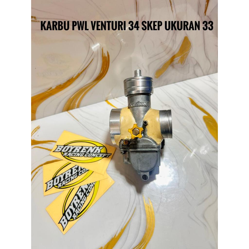 KARBU KARBURATOR NINJA PWL REAMER  SKEP 33 VENTURI 34 - BOYRENK RACING CONCEPT