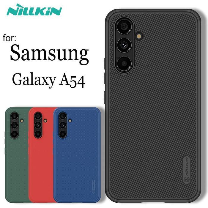 Nillkin Frosted Shield Case for Samsung A54 5G Case for Samsung A14 5G A34 A74 - Hitam, SAMSUNG A14 