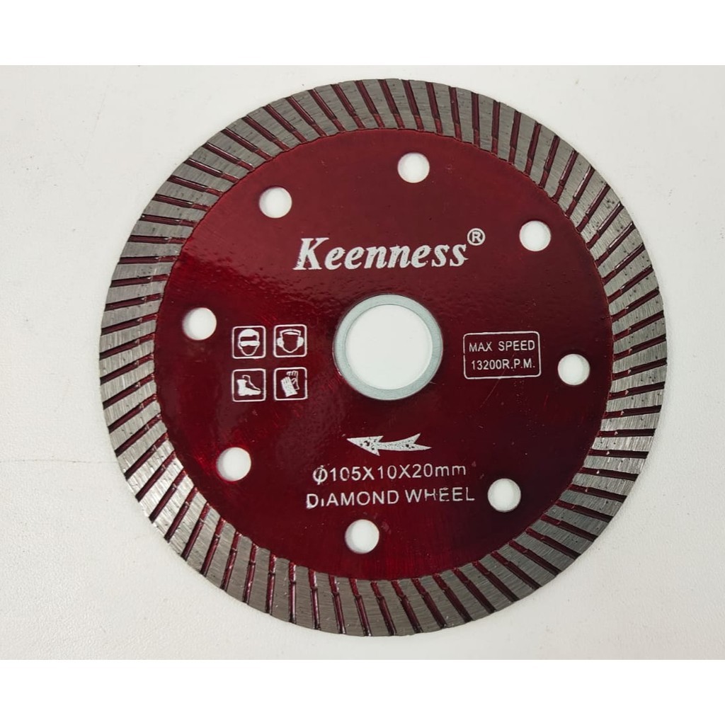 Mata Potong Keramik Beton Ubin 4inch Red Diamond Blade Granit Batu Alam