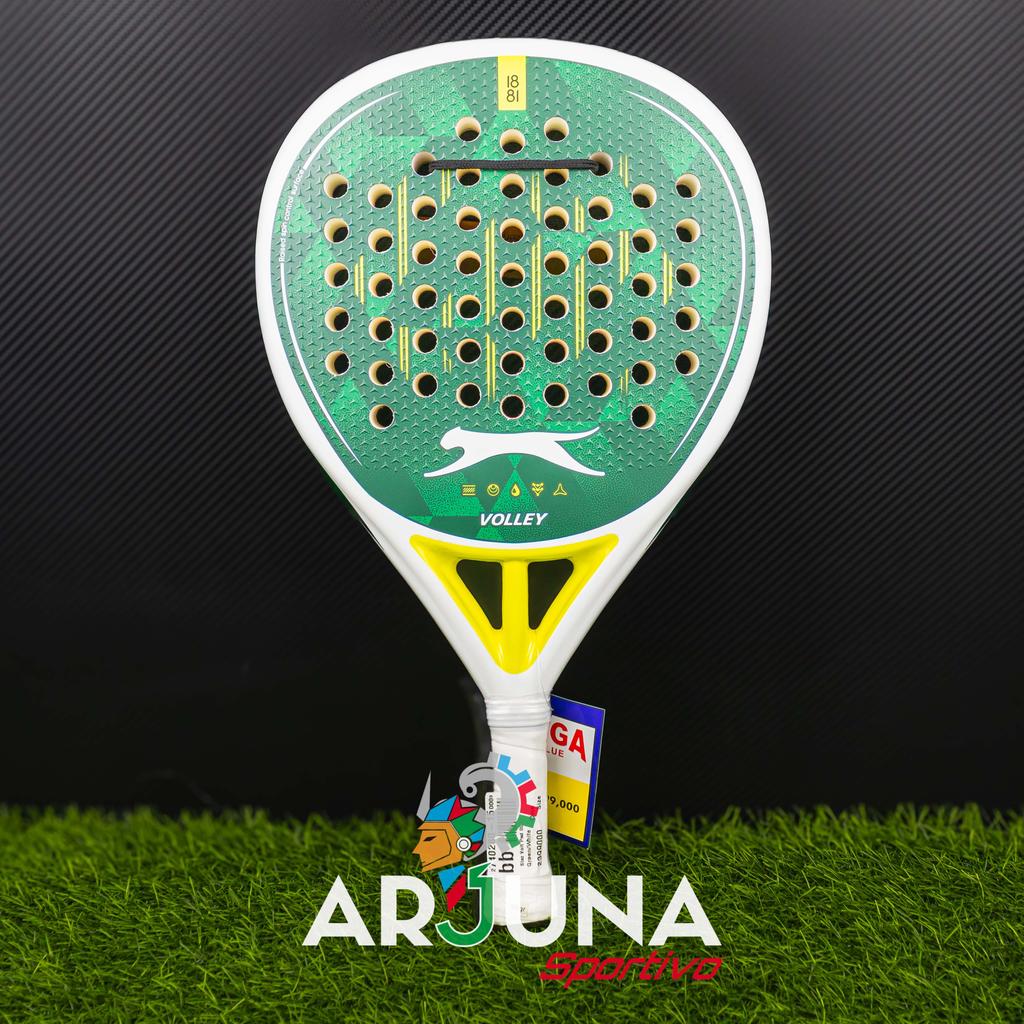 SLAZENGER VOLLEY RACKET PADEL / GREEN WHITE / RAKET PADDEL