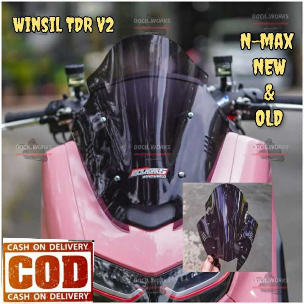 Visor Windshield Model TDR Sirip Nmax New 2020-2022 Windshield Nmax Old-cnc.motoshop