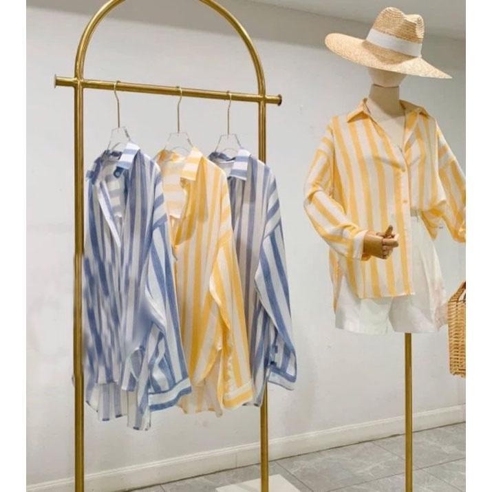 Gantungan Baju Model U Besi Gold Kokoh