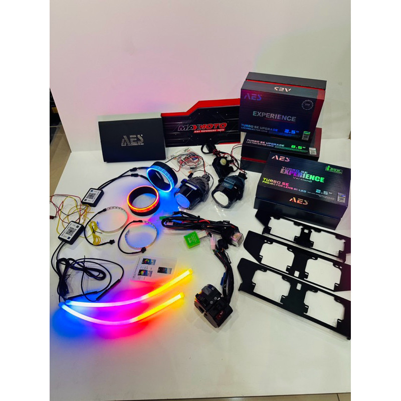 PAKETAN LENGKAP RGB BELANG BILED AES TURBO SE EXPERIENCEV1PLUS/ V2 FULLSET VARIO 125/150 New gen 1 g