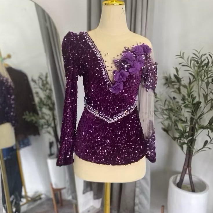 kebaya bludru squen tempel bunga