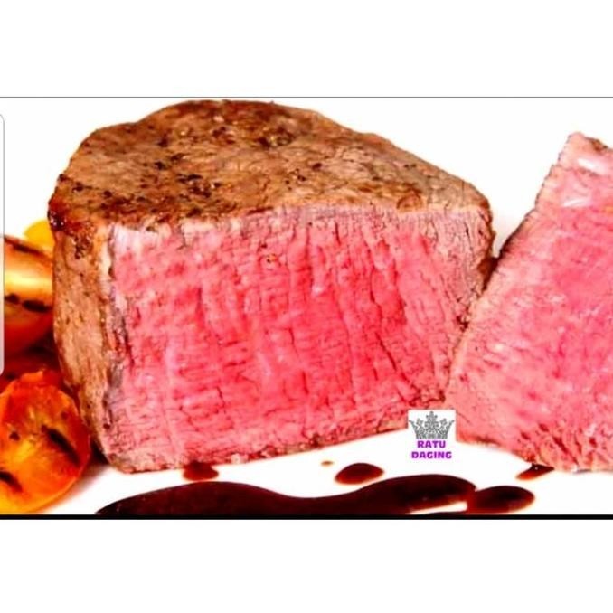 Beff- Tenderloin Meltique Beef Steak Daging Tenderloin Steak @1Kg
