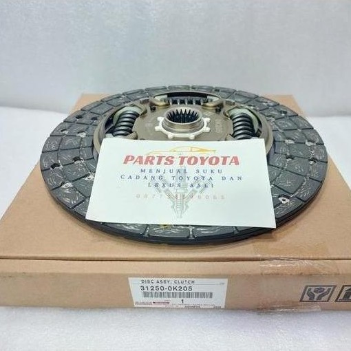 Kampas Plat Kopling Clutch Disc Fortuner Hilux Diesel Asli Original 31250-0K205 Best Quality