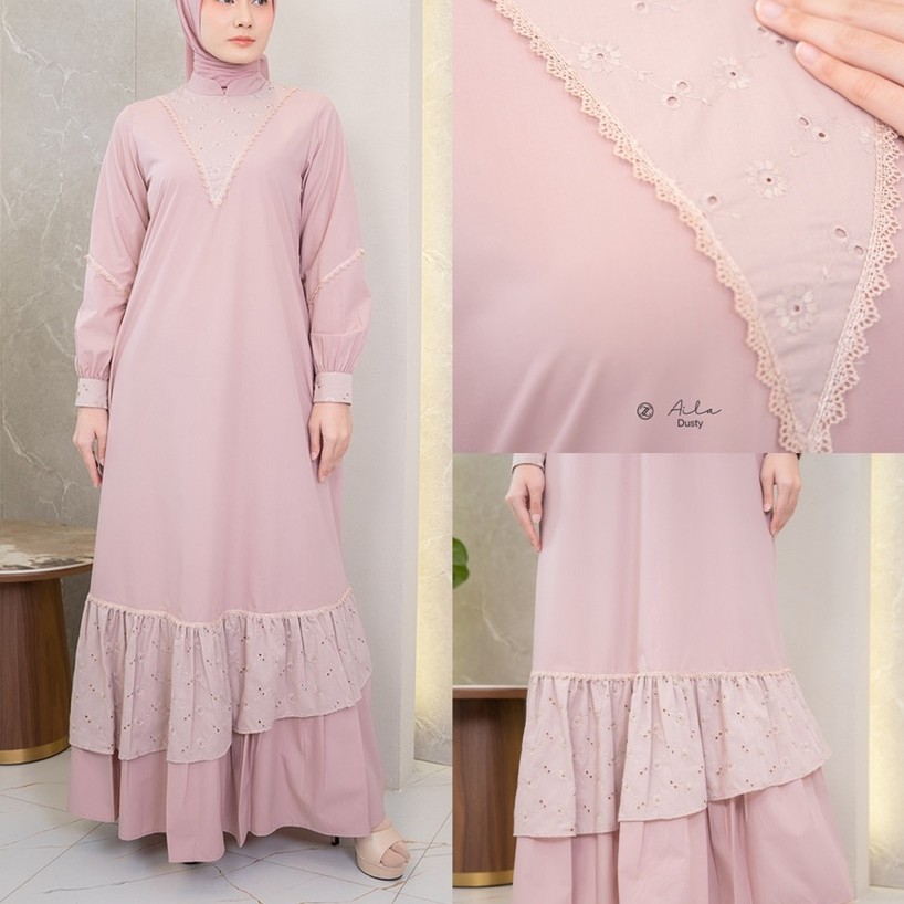 Aila dress/Aila zalifa/Dress zalifa/Zalifa/Dress terbaru