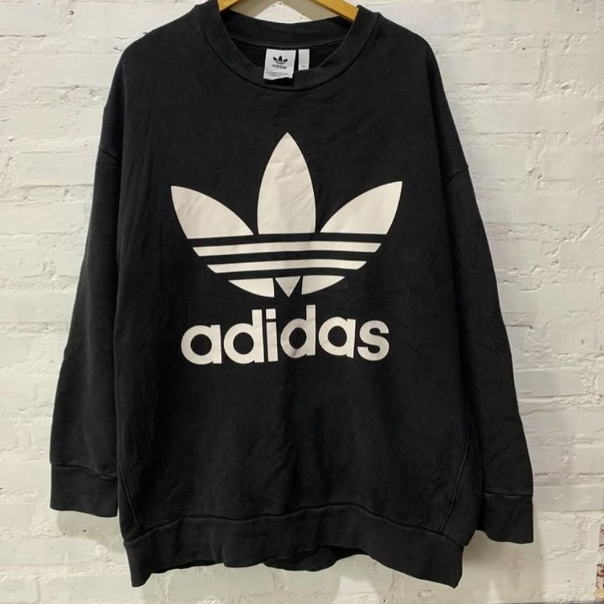 crawneck Adidas trefoil big logo