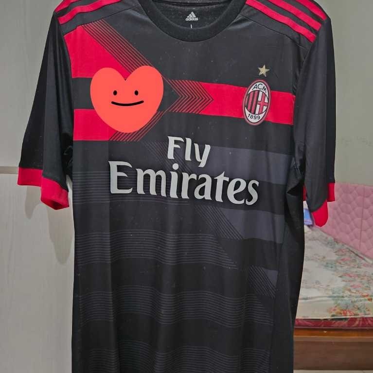 AC MILAN THIRD 3RD RETRO 2017 2018 GO PLAYER ISSUE PI SIZE L