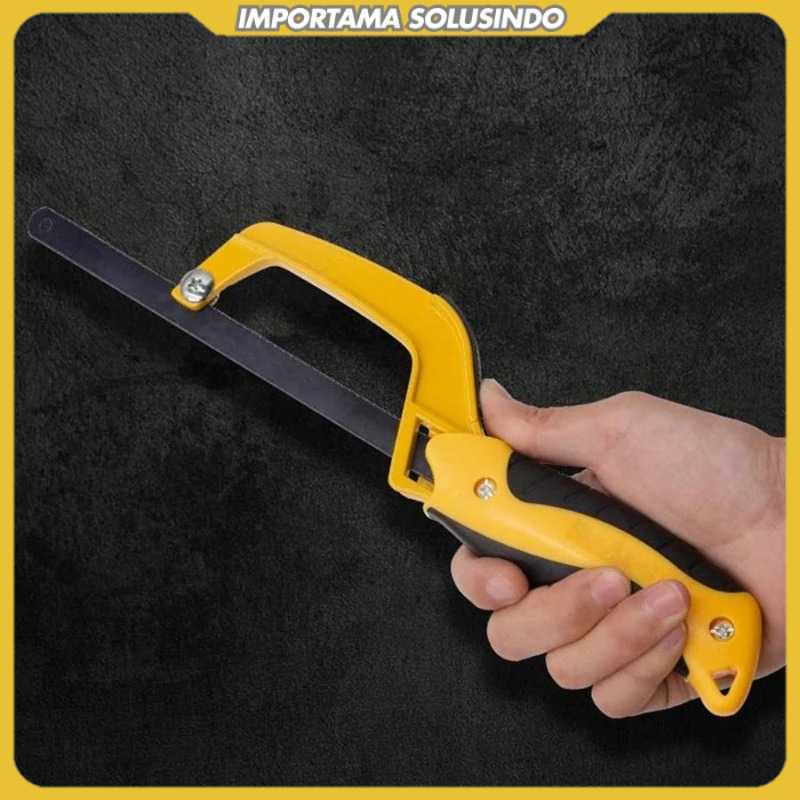UXELL Gagang Gergaji Besi Mini Hand Saw Frame Aluminium Alloy - X37E
