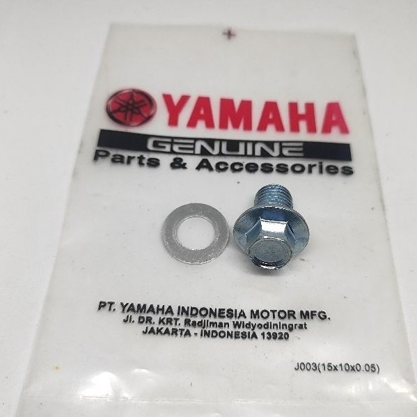 BAUT TAP OLI . BAUT PEMBUANGAN OLI MESIN BAWAH YAMAHA MIO / VEGA / JUPITER / SCORPIO / NMAX / AEROX 