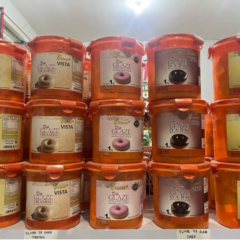 Glaze Premium/ Elmer Glaze/ Glaze kilat/ Topping Donat 1kg