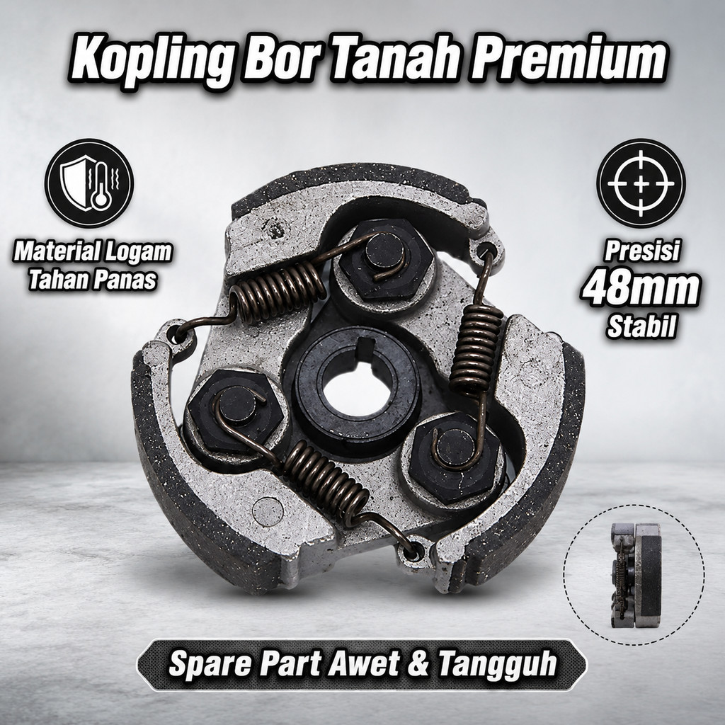 Kampas Kopling Centrifugal Mesin Bor Tanah Rakitan sepatu kopling Cocok untuk mesin dua tak pada mes