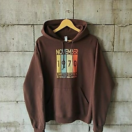 Jerzees Hoodie November Limited Edition Brown