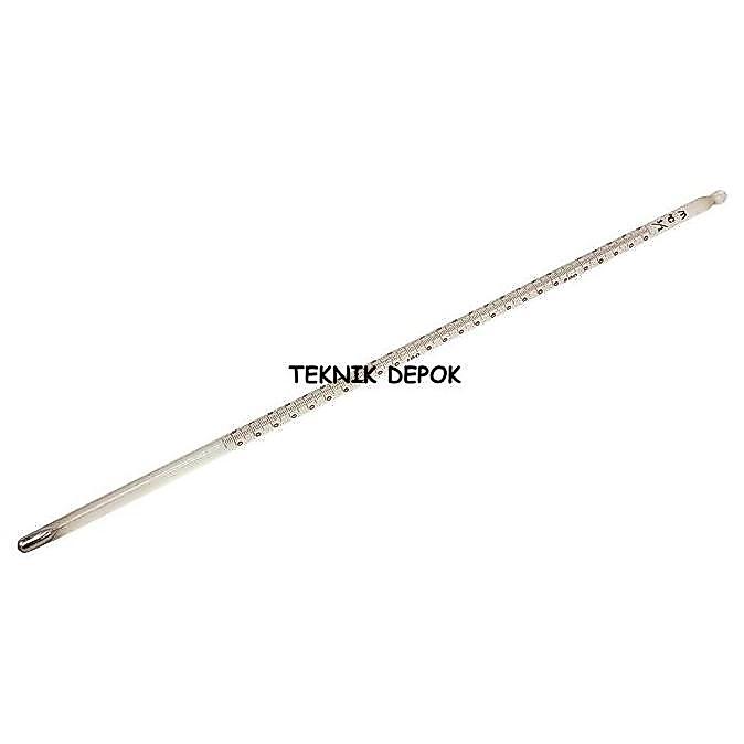 THERMOMETER BATANG PANJANG 30 CM LIQUID SILVER PENGUKUR SUHU 200 C TERMOMETER KACA 200 DERAJAT AIR R