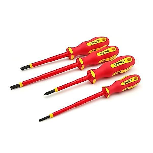 Tekiro Obeng Listrik Set 4 Pcs /Obeng Listrik Set / Tools - Alat Perkakas