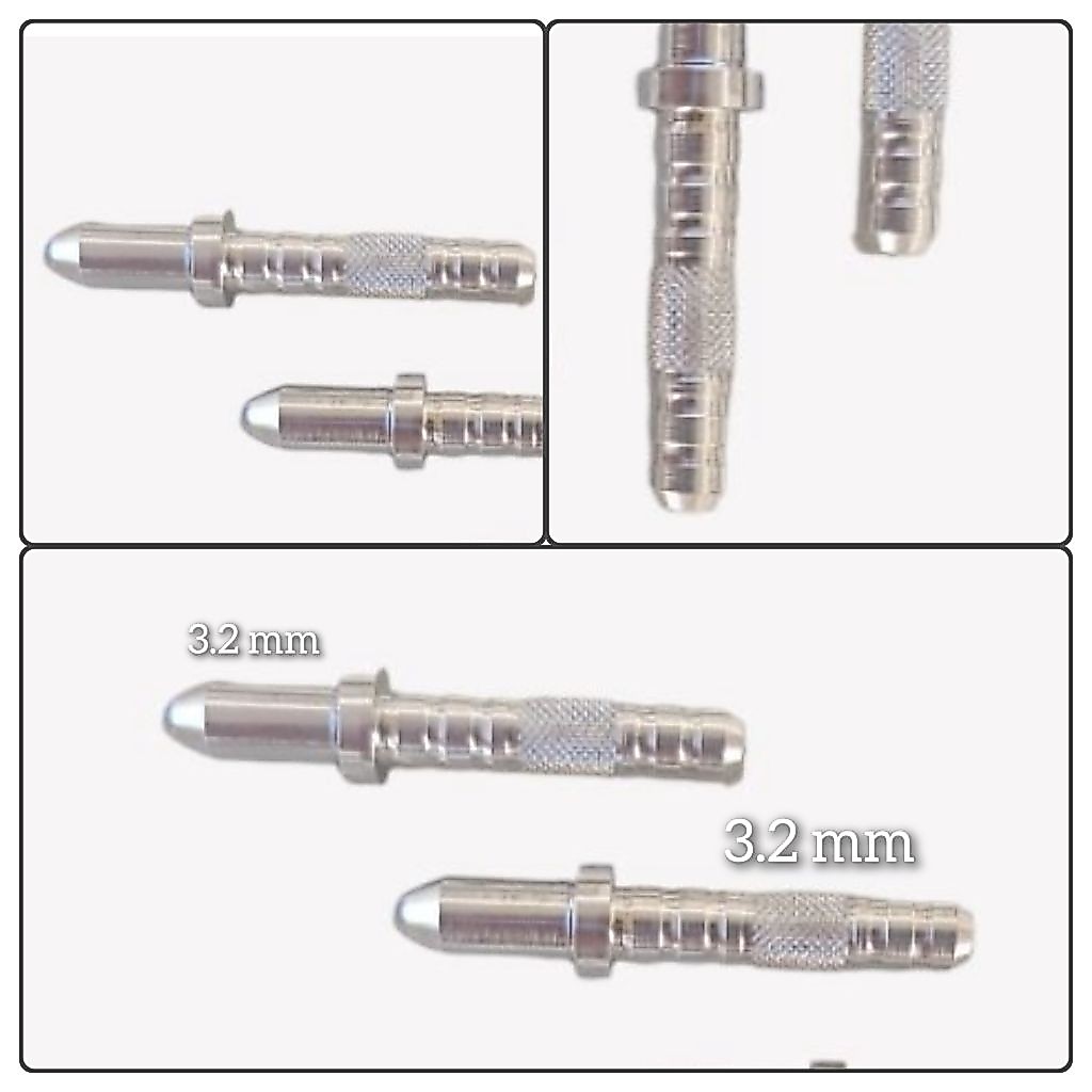 PIN NOCK 3.2mm x 3.2mm - Aluminium Pin Nock Arrow - Arrow Insert Olahraga Panahan