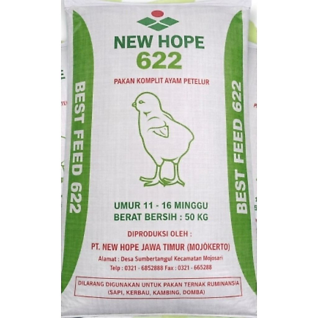 622 pakan ayam petelur new hope crumble