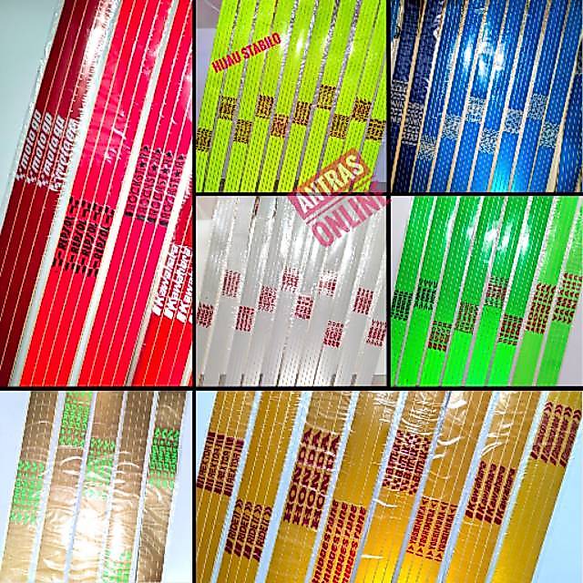 Lis velg tumpuk reflektif motor mobil - lis velk panjang