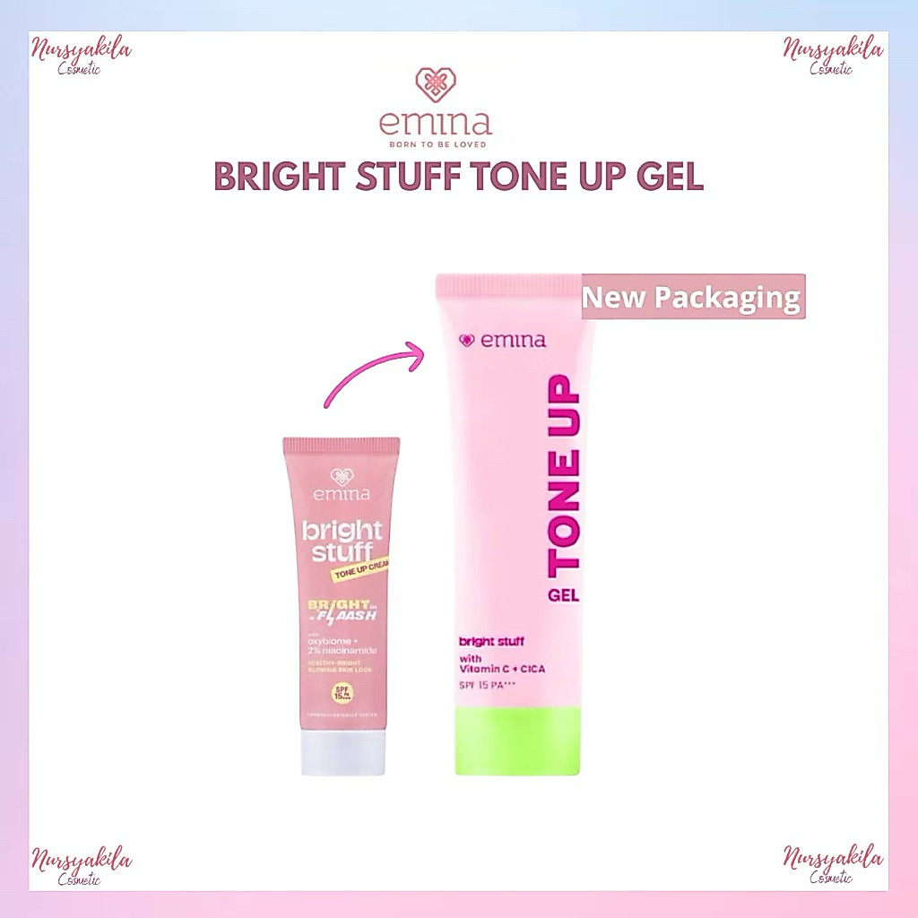 Emina Bright Stuff Tone Up Gel 20 ml - Pelembab Wajah
