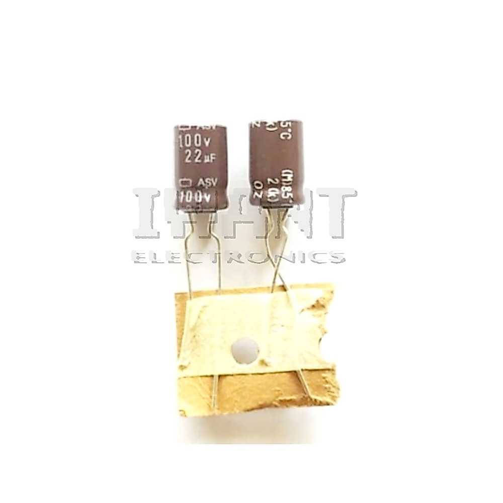 22UF 100V ELCO 22UF100V ELCO 22UF 100V 105' KAPASITOR ELKO 22UF 100V 105' CAPASITOR ELCO 22Uf 100 Vo