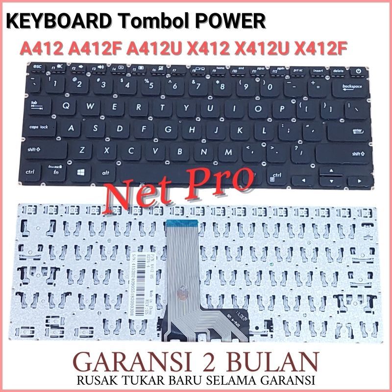 Keyboard Asus VivoBook A412 X412 A412F A412FL A412FA X412F X412FA -NPRO