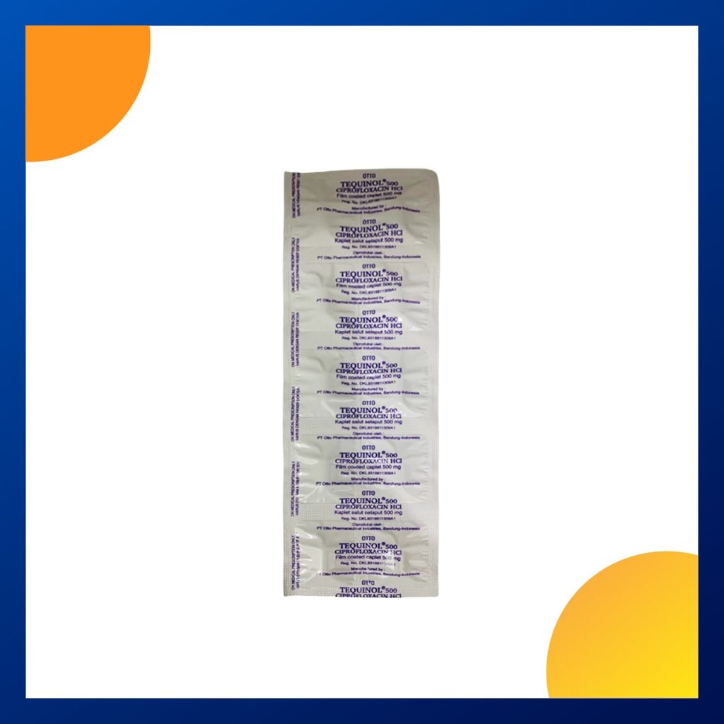 TEQUINOL 600 MG 1 STRIP @ 10 KAPLET SALUT SELAPUT