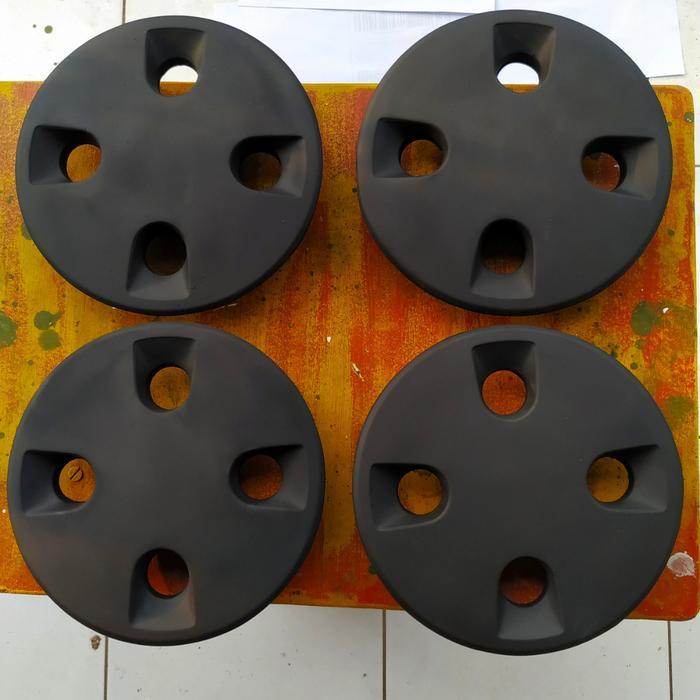 Center Dop velg kaleng PCD 4x114 - Hitam, PCD 4x114