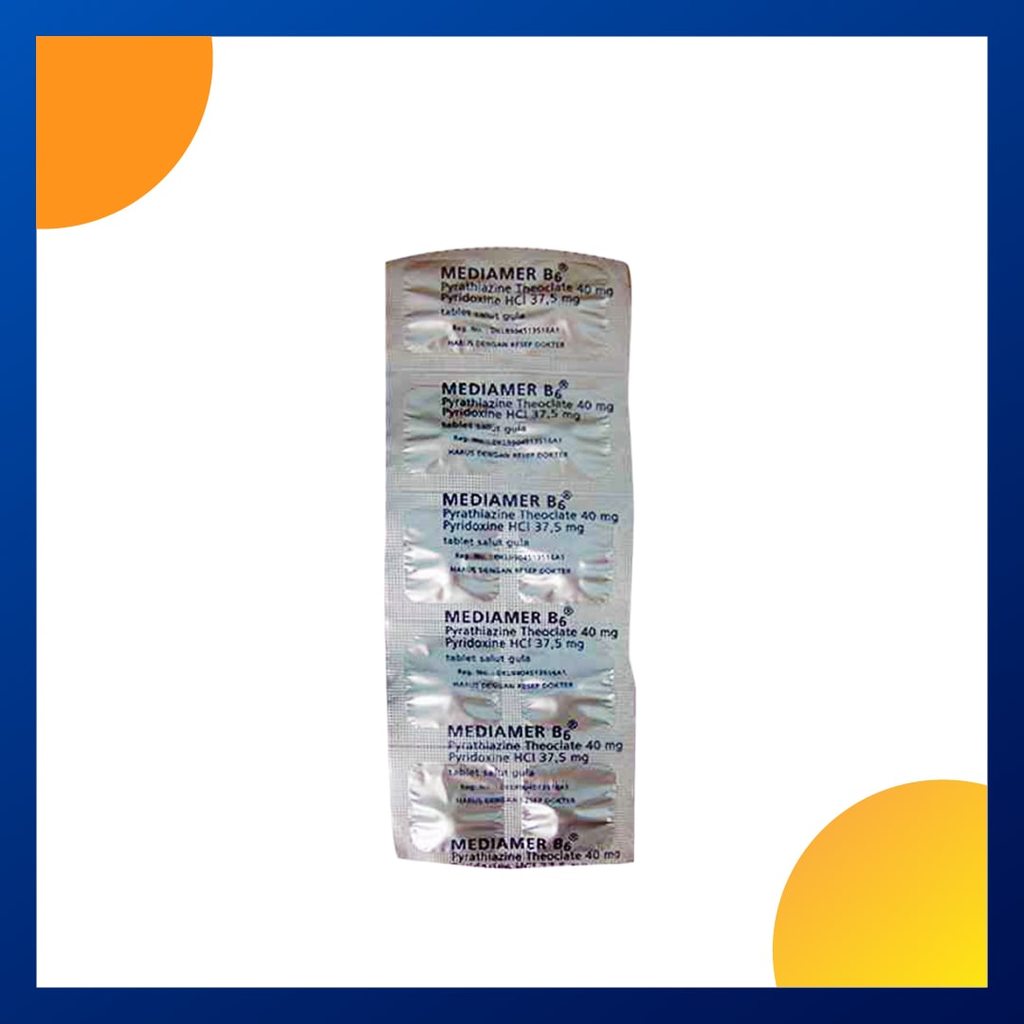 MEDIAMER B6 1 STRIP @ 10 TABLET SALUT GULA