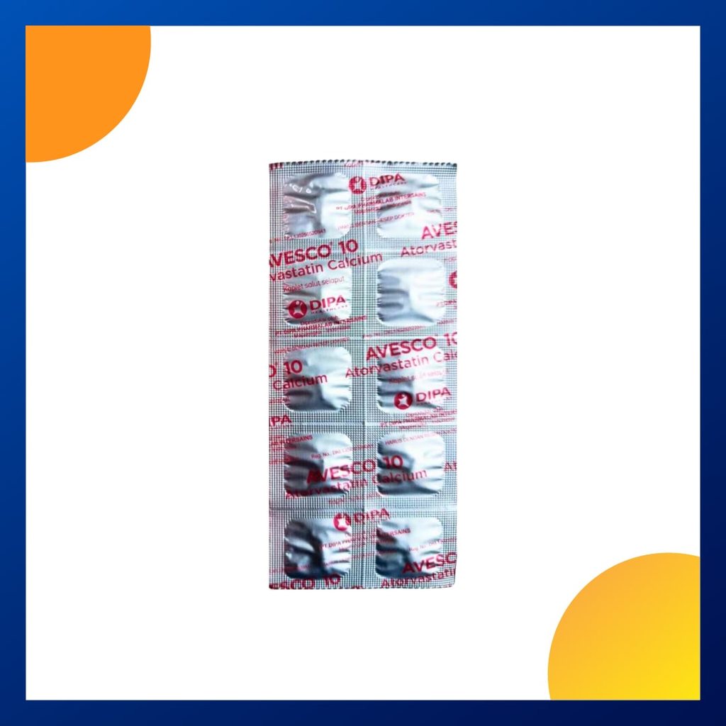 AVESCO 10 10 MG 1 STRIP @ 10 KAPLET SALUT SELAPUT