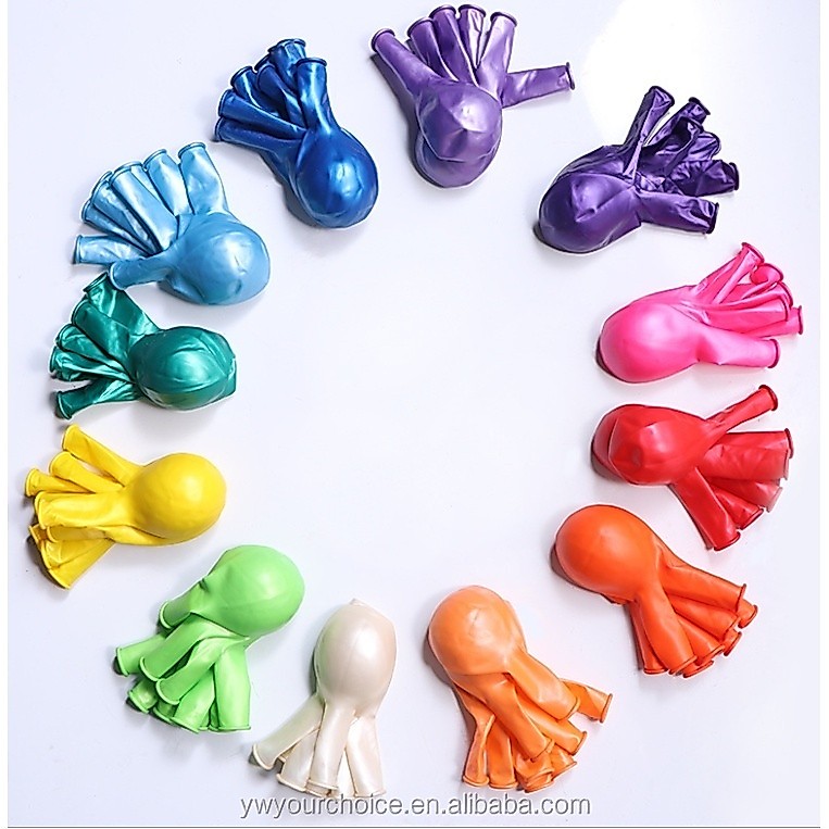 Balon latek metallic metalik ukuran 5 inch 1.2 gram isi 30 atau 50 murah