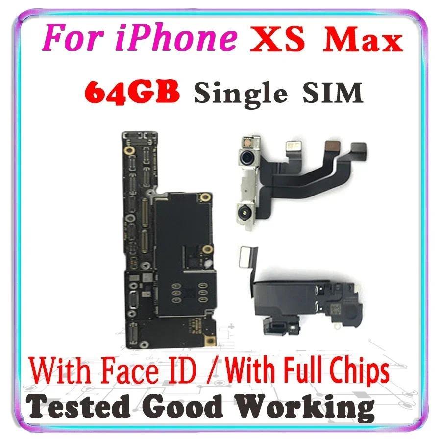 For iPhone X / XR/ XS / XS Max Unlocked Motherboard With Face ID 64GB 128GB Clean iCloud Logic Board
