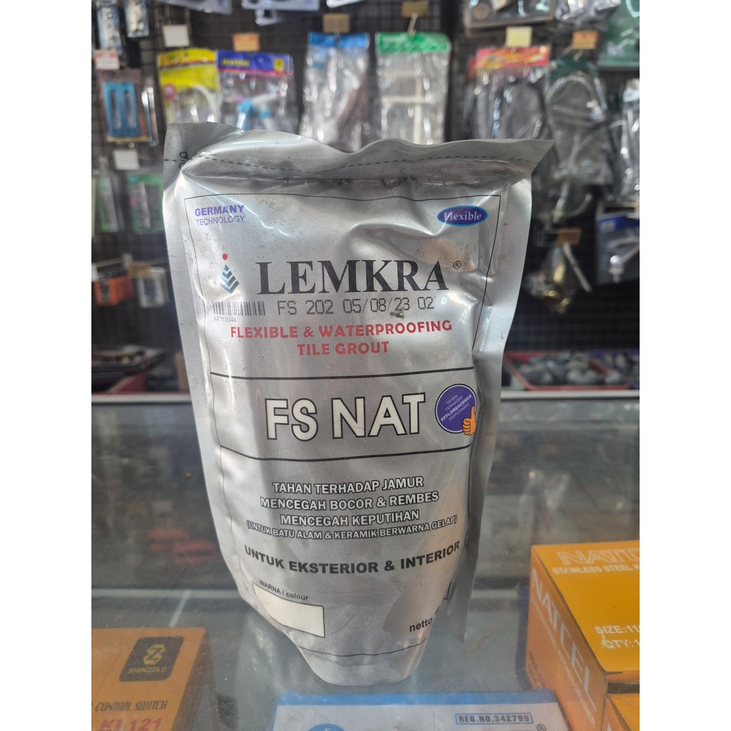 SEMEN NAT KERAMIK / SEMEN WARNA / LEMKRA FS NAT /  PENGISI NAT KERAMIK 1 KG