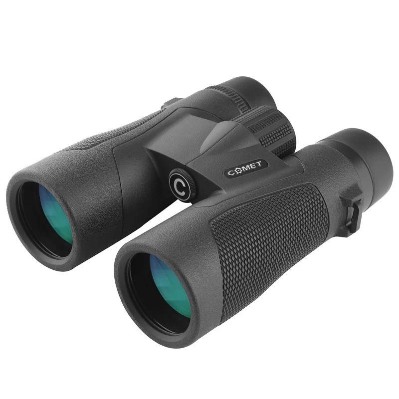 Comet 10x42 Binoculars BAK4 Optical Lens Long Distance Telescope HD For Portable Camping Huingt Hiki