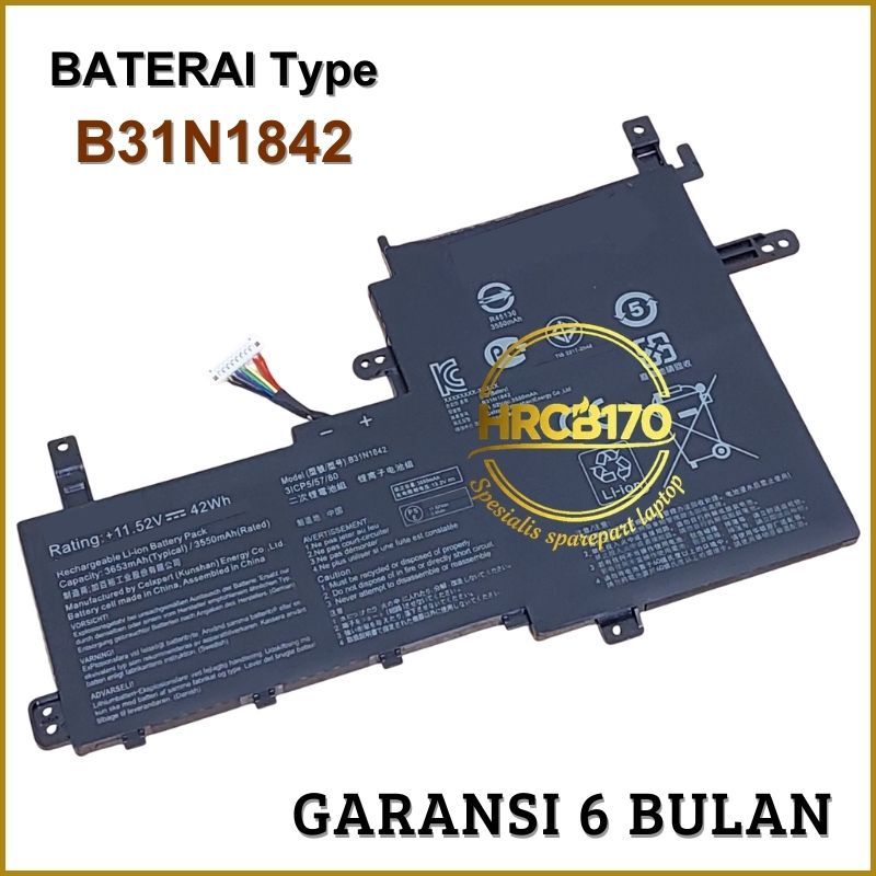 Baterai Laptop Asus VivoBook 15 M513U M513UA M513 M513I M513IA (B31N1842) -HRCB