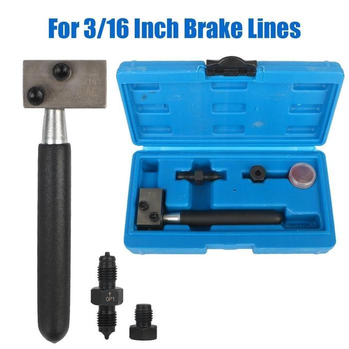 Brake Line Flaring Tool 3/16” SAE Selang Rem Mobil Double & Single Flare Alat Pipa Tembaga Profesion