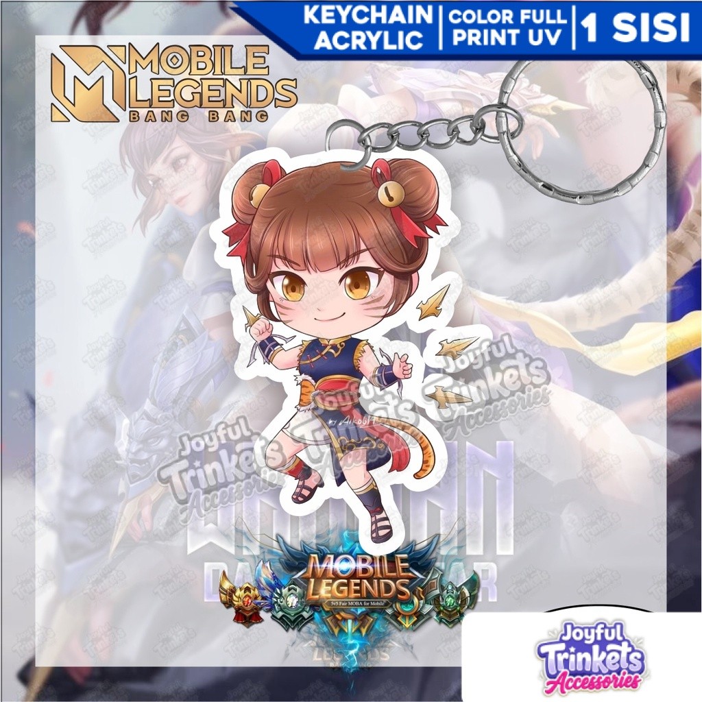 Gantungan Kunci Wanwan Mobile Legend - Gantungan Kunci Akrilik - Ganci Akrilik - Gantungan Kunci Her