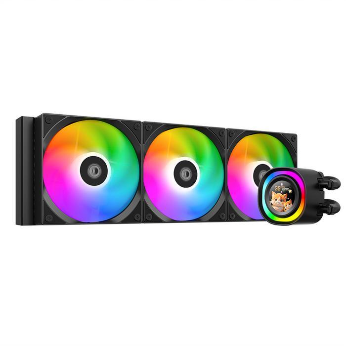 ID-Cooling IDCooling FX360 Display LCD - AIO Liquid Cooler Water Cooling 360mm Triple Fan RGB ARGB S