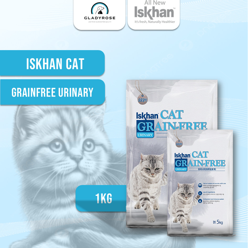 ORIGINAL CAT FOOD | Iskhan Cat Grain-Free Urinary Care 1kg Kemasan Repack